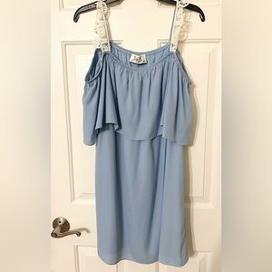 Baby Blue Off the Shoulder Dress NWOT